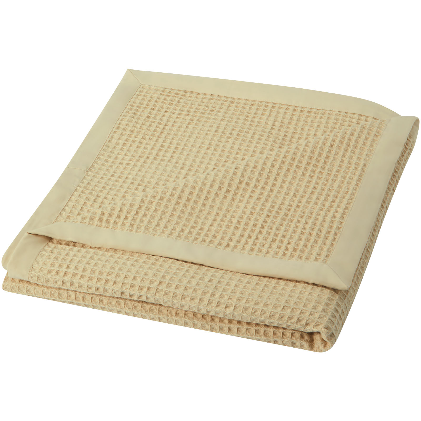 Couverture Gaufrée En Pur Coton – Douce & Légère Pour Sieste, Bébé Ou Canapé (vert Clair, 110x70 Cm) - 2