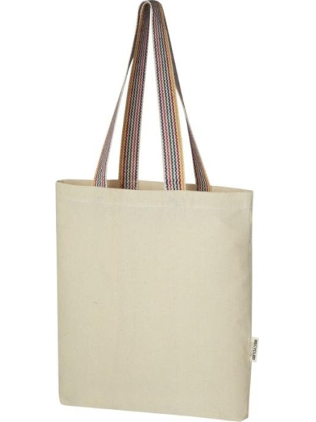 Sac shopping Rainbow de 5 l en coton recyclé 180 g/m²