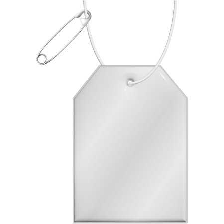 Gancio catarifrangente per etichetta in PVC con catenella RFX™ 