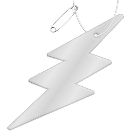Gancio catarifrangente a forma di fulmine in PVC con catenella RFX™