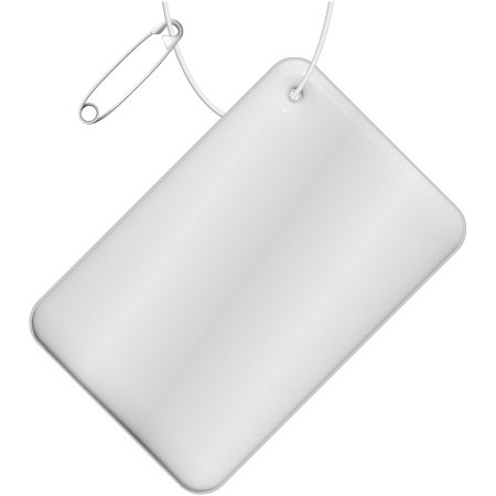 Gancio catarifrangente piccolo rettangolare in PVC con catenella RFX™