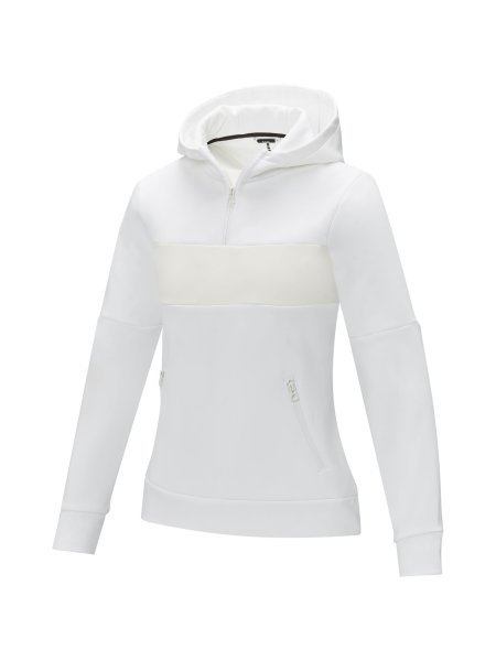 Felpa anorak con cappuccio da donna a mezza zip Sayan