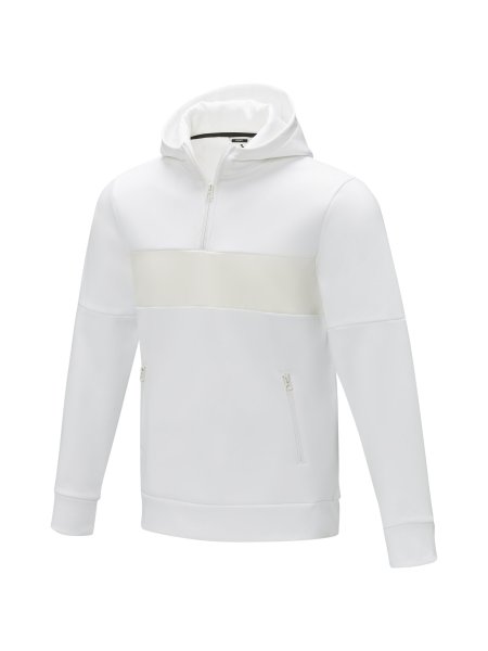 Felpa anorak con cappuccio da uomo a mezza zip Sayan