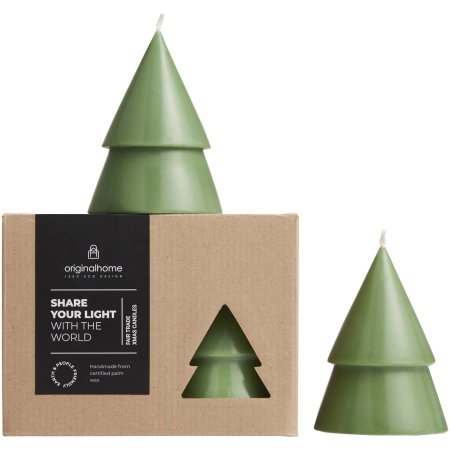 Candela a forma di albero di Natale Matcha - formato medio Original Home