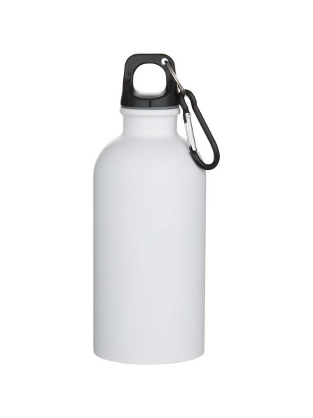 oregon-400-ml-matte-rcs-zertifizierte-einwandige-trinkflasche-aus-recyceltem-edelstahl-mit-karabinerhaken-weiss-6.jpg