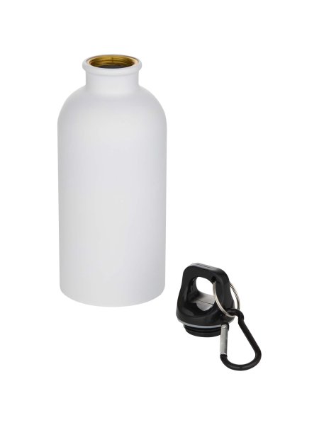 oregon-400-ml-matte-rcs-zertifizierte-einwandige-trinkflasche-aus-recyceltem-edelstahl-mit-karabinerhaken-weiss-7.jpg