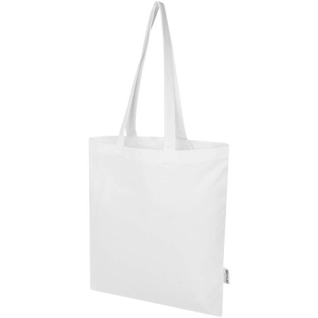 Madras Blend 140 g/m² GRS recycled cotton tote bag 7L