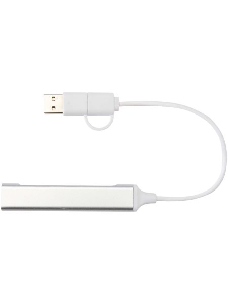 alkaid-4-port-hub-aus-recyceltem-aluminium-mit-usb-a-und-typ-c-anschlussen-und-zwei-eingangen-silber-4.jpg