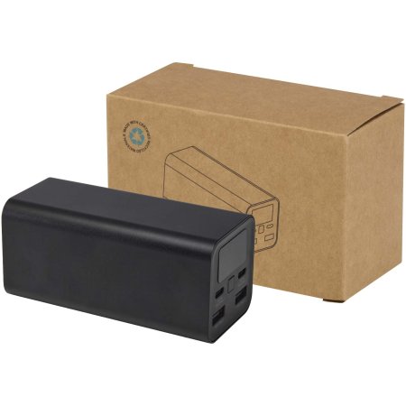 Power bank in alluminio riciclato certificato RCS da 20.000 mAh e 70 W Acamar