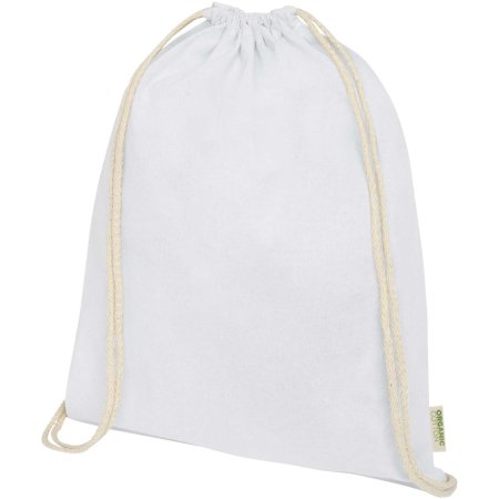 Borsa con cordoncino in tessuto biologico certificato OCS da 140 g/m² Odisha  - 5L