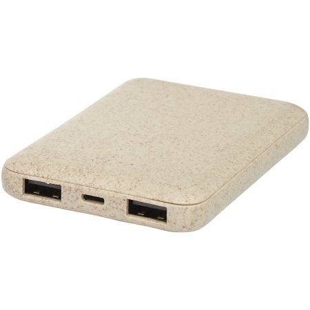 Power bank Asama da 5000 mAh realizzata con paglia di grano