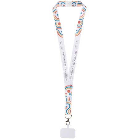 Addie Sublimation Lanyard mit Telefonhalterung und Sicherheitsverschluss  