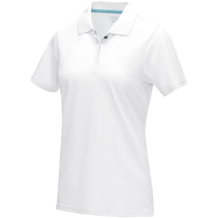 Polo Graphite a manica corta da donna in tessuto organico certificato GOTS