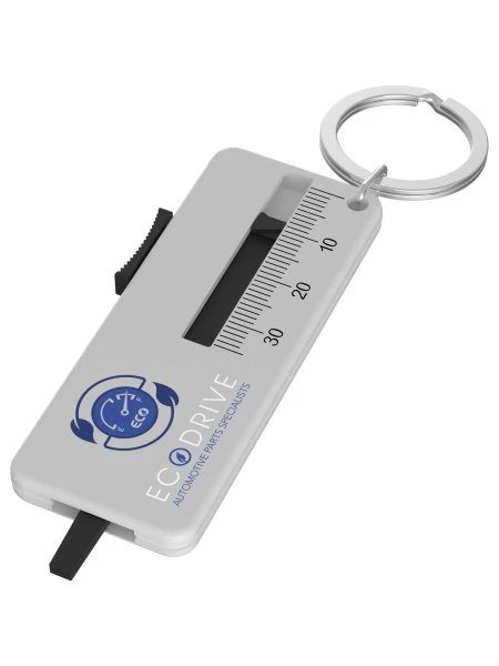 Rove recycled tyre tread check keychain